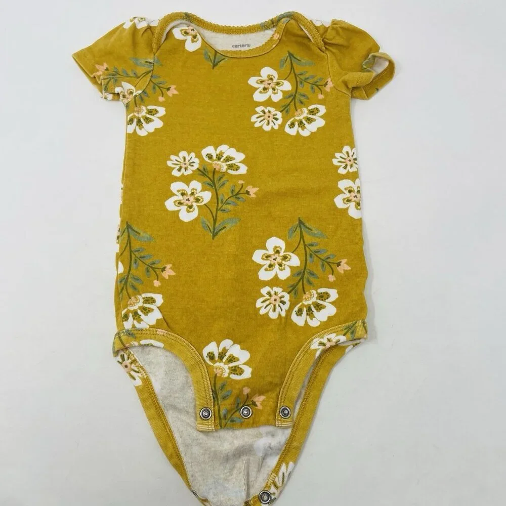 Carters Baby Girls 18 Months Cute & Kind Fall Floral Gingham 3 Piece Set 936‎